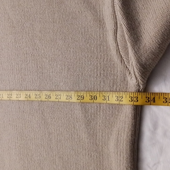 Zara size L-XL men's tan wool  blend oversized sweater. - Picture 12 of 15